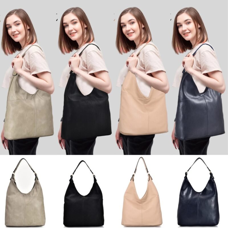 Women Slouch Bag | PU Leather Shoulder Bag | Designer Ladies Handbags | V Bags